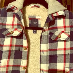 Boys Sherpa lined flannel